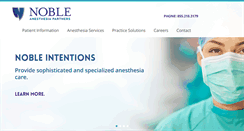 Desktop Screenshot of nobleanesthesia.com